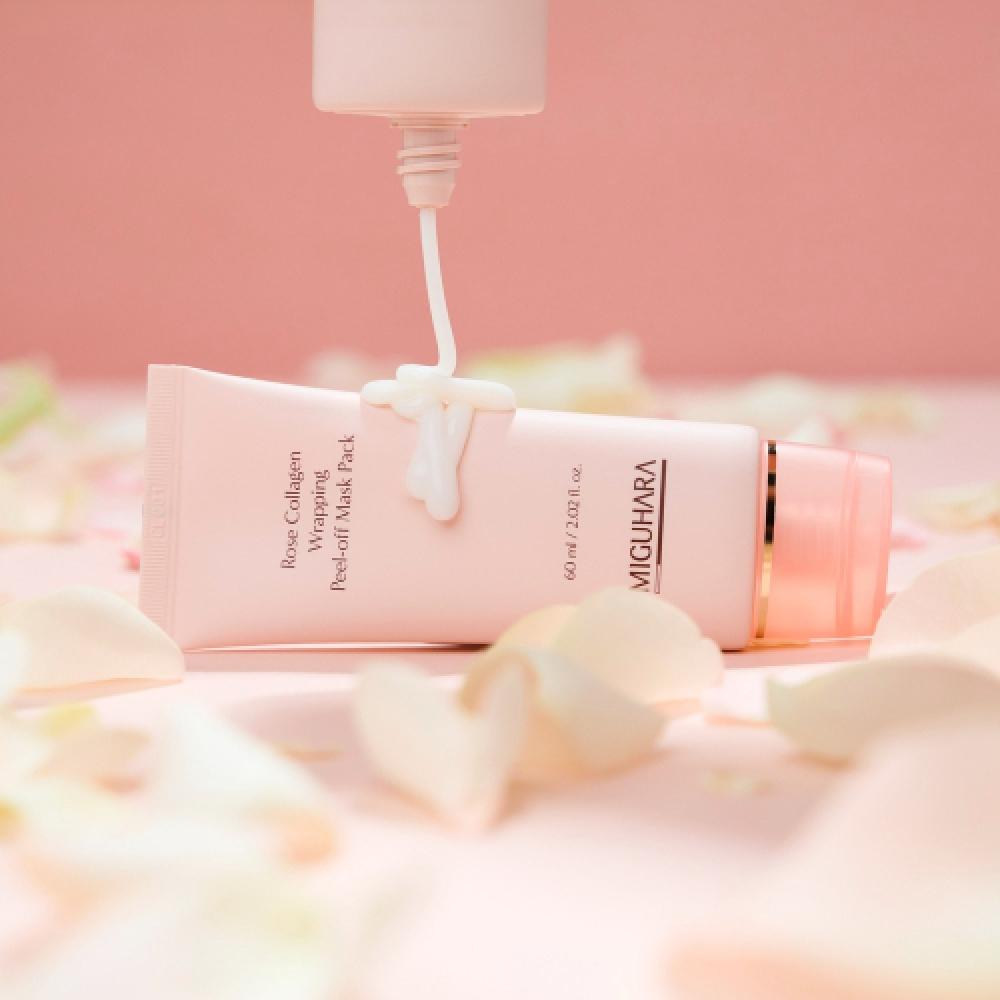 Miguhara Rose Kolagenová Zabalovací Slupovací Maska 60ml