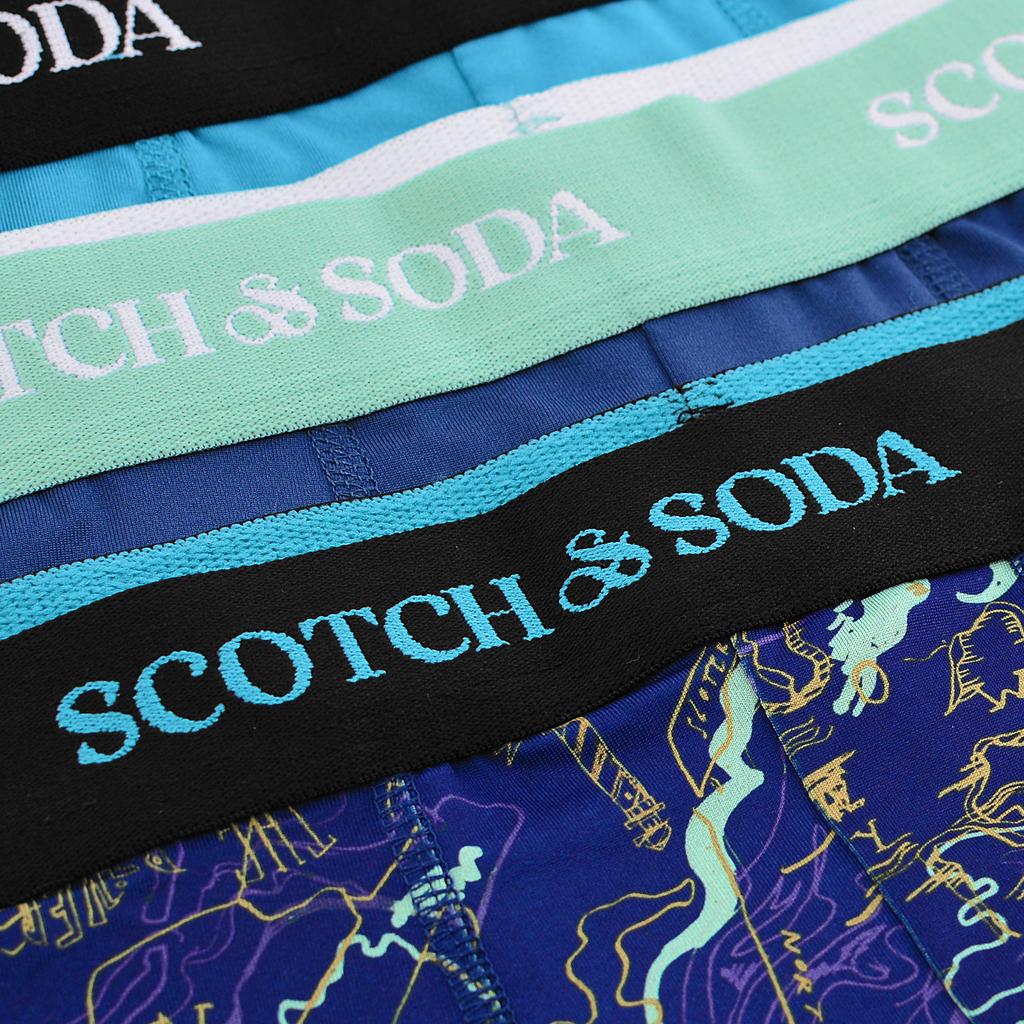Scotch&Soda Men's Boxers 3-Pack Active Ultra Delicate Longer Leg
