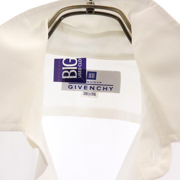Givenchy Made In Japan Long Sleeve Shirt 38-76 White Men's Used