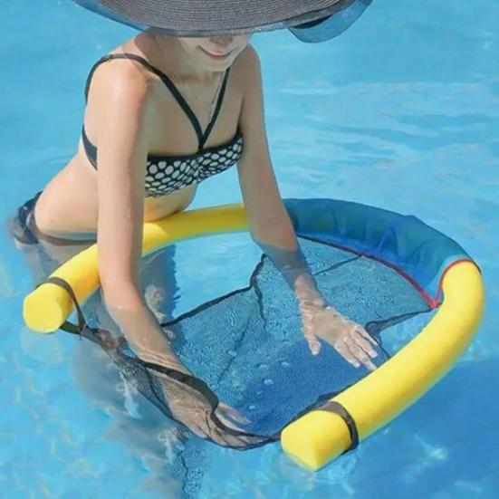 Erwachsener Schwimmstuhl Doppelseitig genäht Einfach zu bedienen Pool-Sitzkissen Wasserschwimm-Sitzkissen Poolzubehör