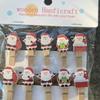 10 Pcs Santa Claus Tea Hanging Flower Shop Card Small Wooden Clips