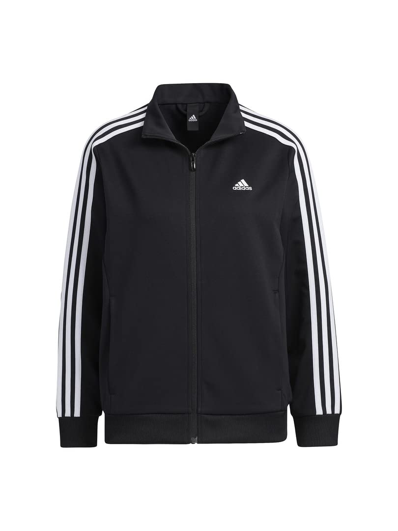 

Джерси Топ 3 Полоски Свободный Покрой Двойной Трикотажный Трек Топ BUJ49 L [Adidas] Женский Черный/Белый (IA5190)