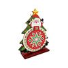 Christmas Number Panel Sign, Bead Art Holiday Accent for Desk Display with 1-25 Date Marker and Wood Stand Home