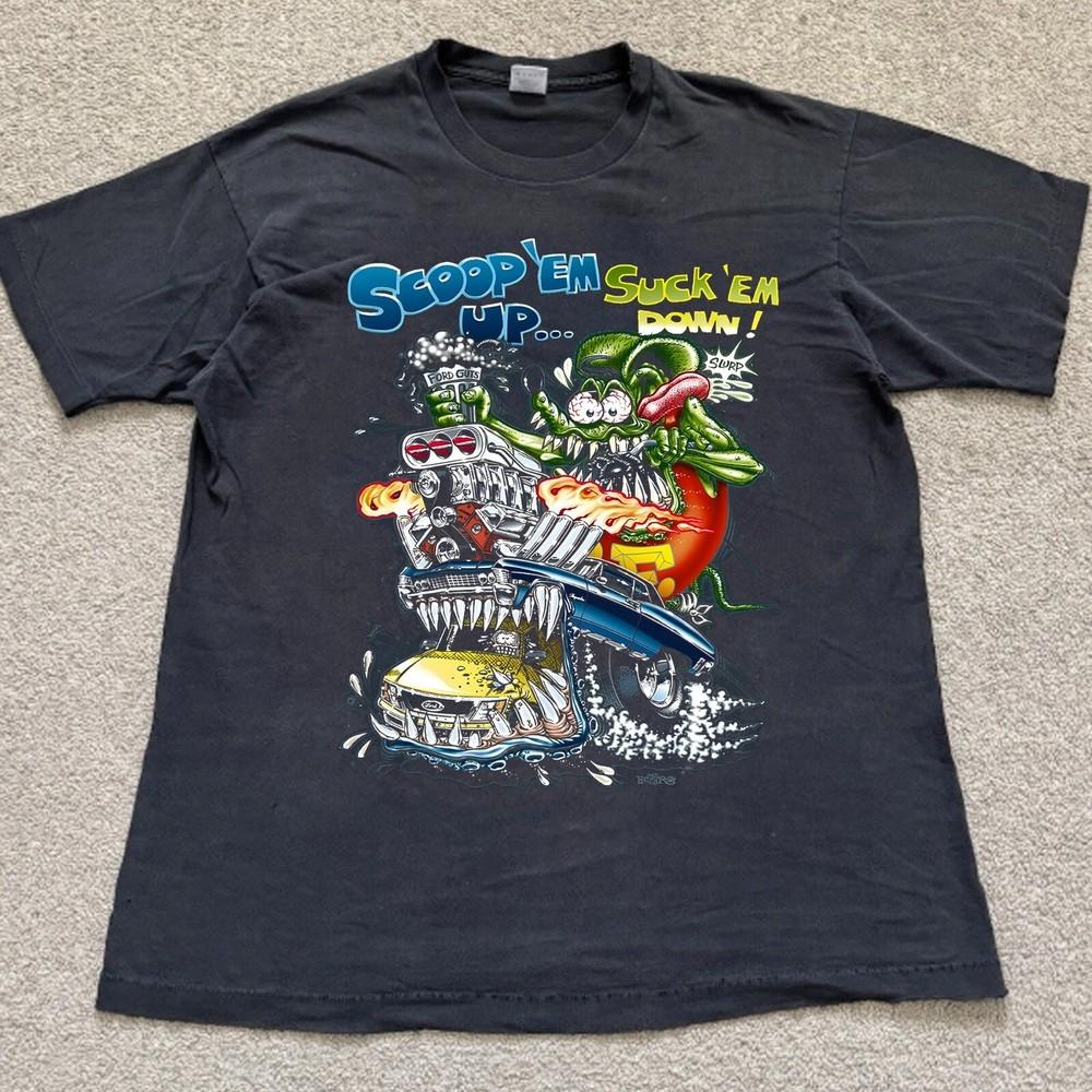 

Rare Rat Fink Cotton Men All Size 11D950 Unisex T-Shirt S