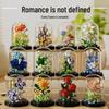 Eternal Rose & Sunflower Building Block Toy - Fresh Potted Flowers for Valentine's & Teacher's Day Gifts