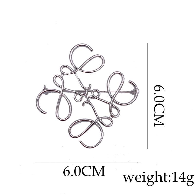 Vintage Geometric Square Brooch Pin - Symmetrical Cutout Corsage Accessory for Suits