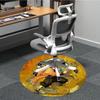 1PC Demon Slayer: Kimetsu no Yaiba Office Round Area Rug Suitable For Office, Under Office Chairs Bedroom Living Room Home Decor T100