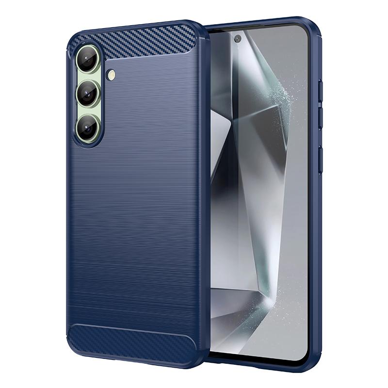 For Samsung Galaxy S24 FE Case Anti-knock Soft Silicone Carbon Fiber Back Cover For Samsung S24 FE Case For Samsung S24 FE Case