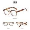 Fashion Vintage Rivet Round Sunglasses Women Men Luxury Leopard Sun Glasses Anti Blue Light Eyeglasses UV Protection Goggles