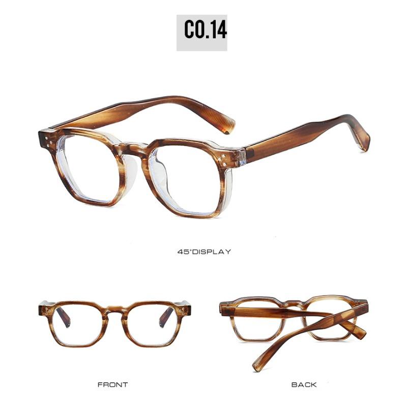 Fashion Vintage Rivet Round Sunglasses Women Men Luxury Leopard Sun Glasses Anti Blue Light Eyeglasses UV Protection Goggles