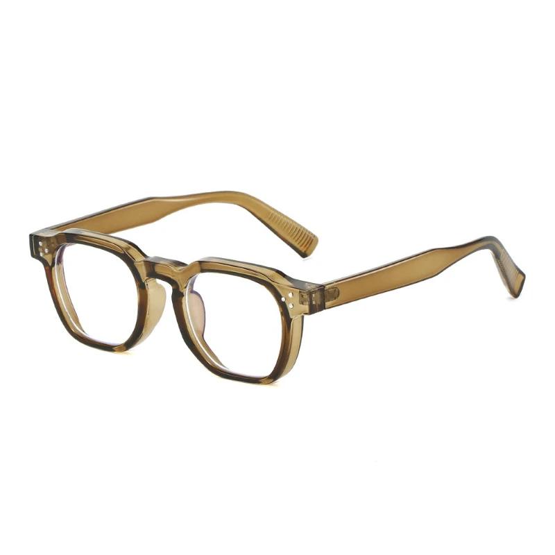 Fashionable Large Frame Presbyopia Glasses Retro Square Frame Senior Sense of Reading Glasses for Men and Women Diopter To +4.0