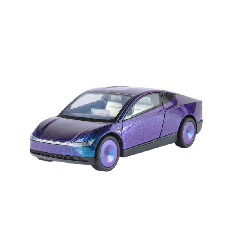 1/24 Cool Tesla Robotaxi Alloy Model, Cool Sound and Light, Exquisite Desktop Ornaments, The Best Collection for Car Model Enthusiasts