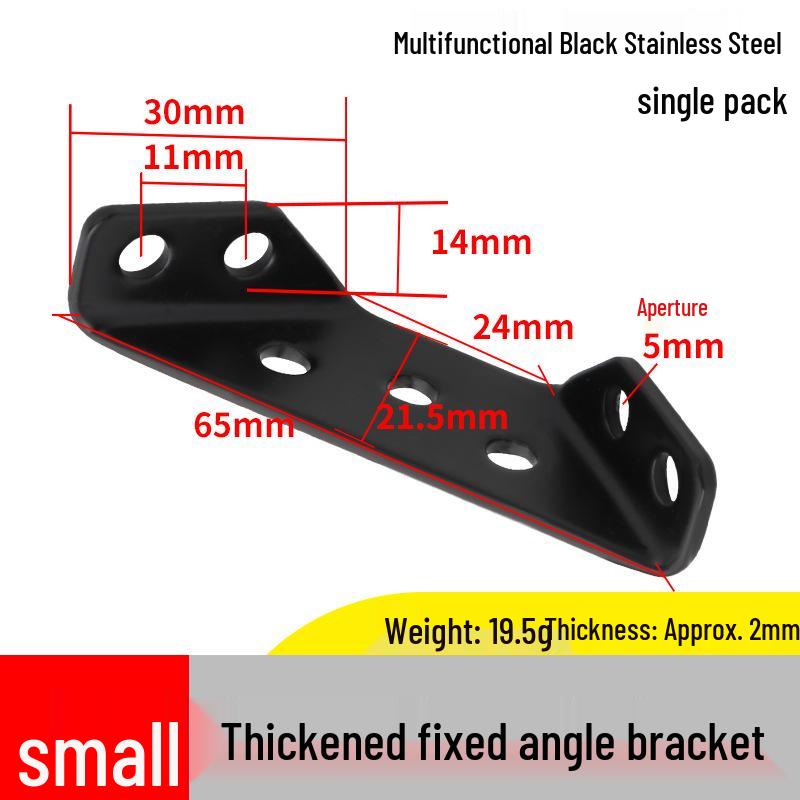 Reinforced 90° Right Angle Bracket for Cabinets, Beds, and Corner Support