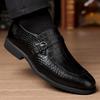 Fashion High Quality Mens Casual Leather Shoes Classic Italian Style Business Wedding Date Formal Shoes Comfortable Sole Low Top Loafers