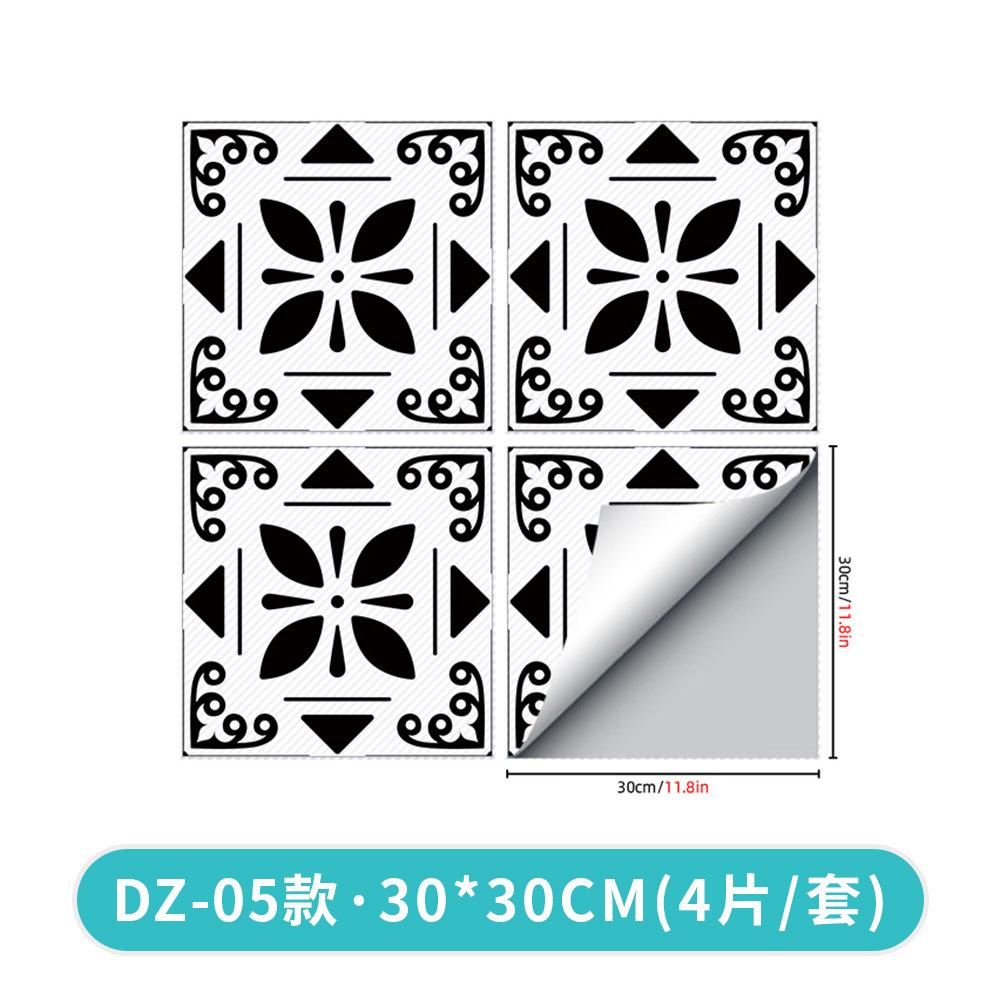 Amjpvc Anti-Skid Twill Printing Combination Splicing Floor Sticker Bathroom Bedroom Living Room Diy Floor Sticker