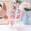 Japanese Anime Hatsune Miku Figure Sexy Character Ornaments  white pink chair Kawaii Car Decoration Collectible Model  gift