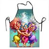 Colorful Grandmas Apron With Fun Cartoon Design For Cooking And Baking