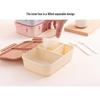 Portable Flip-Top Compartmentalized Microwaveable Bento Lunch Box