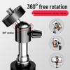 Mobile Live Streaming Floor Stand & 10" Fill Light with Retractable Thermometer Phone Clip