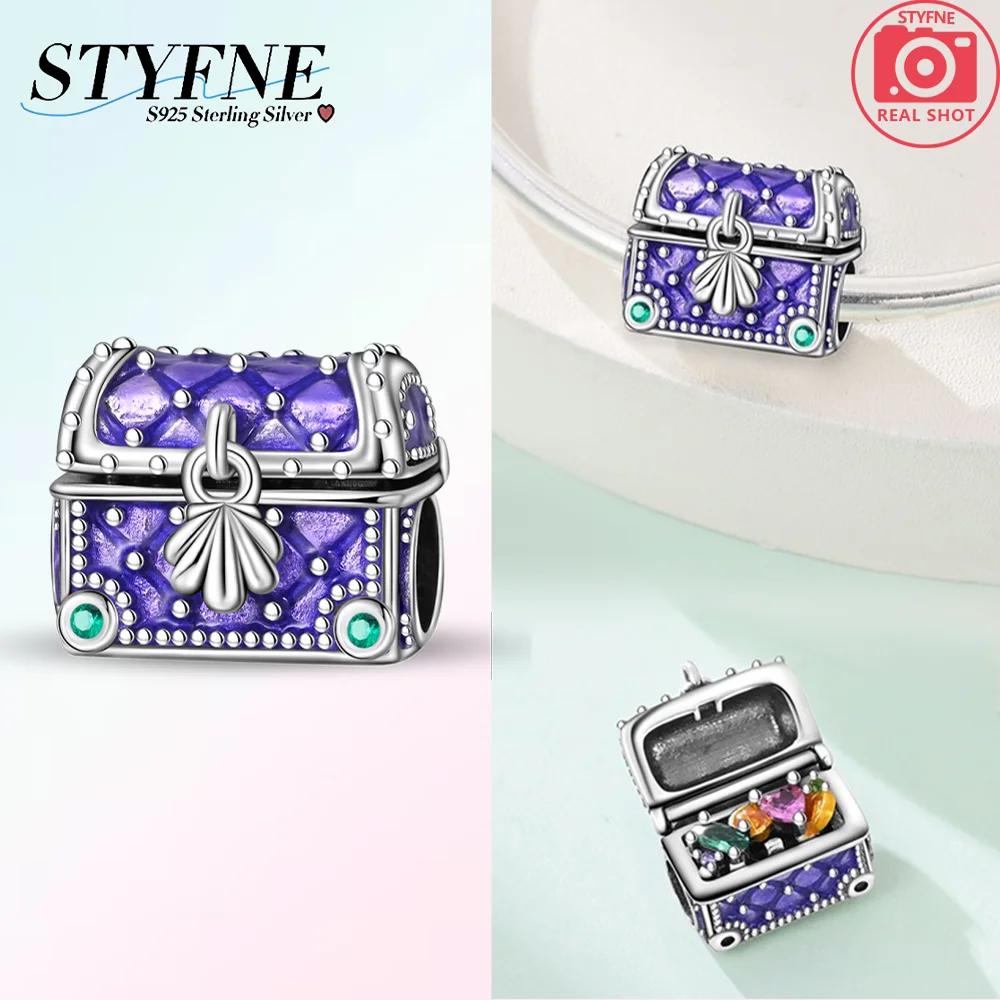 Silver 925 Van Gogh Heart Colorful Butterfly Beads Luminous Firely Charms Fit Bracelet for Women DIY Fine Jewelry Gift