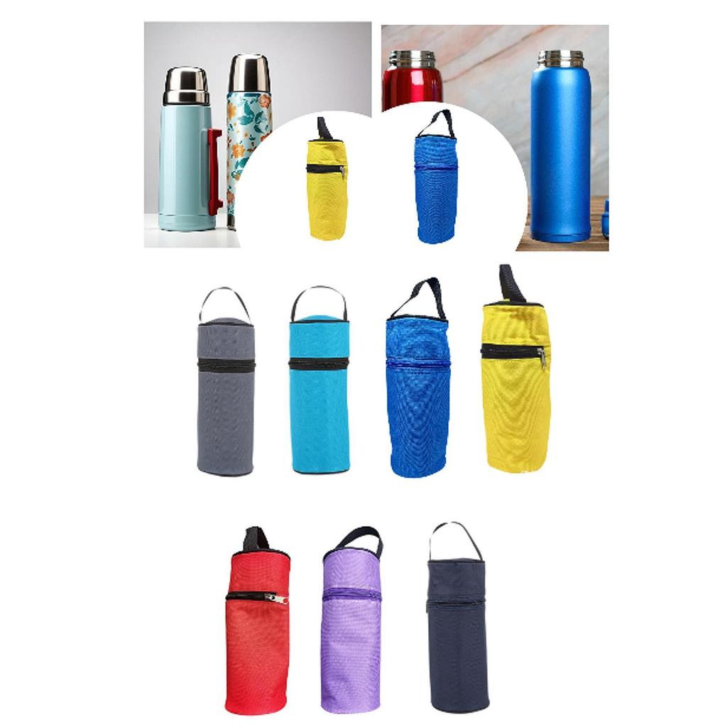Water Bottle Carry Bag Handbag with Zipper Water Bottle Carrier Bag Warmer