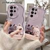 Phone Case: 2D Flat Samsung Galaxy A34 A35 M05 M06 S20 S22 S21 FE Plus 5G Protective Case, Couple Style, Two Little Rabbits, Christmas and Halloween G