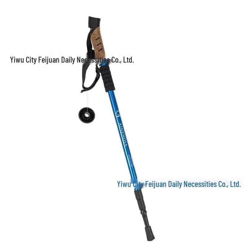ML Aluminum Folding Trekking Pole with Shock-Absorbing Handle