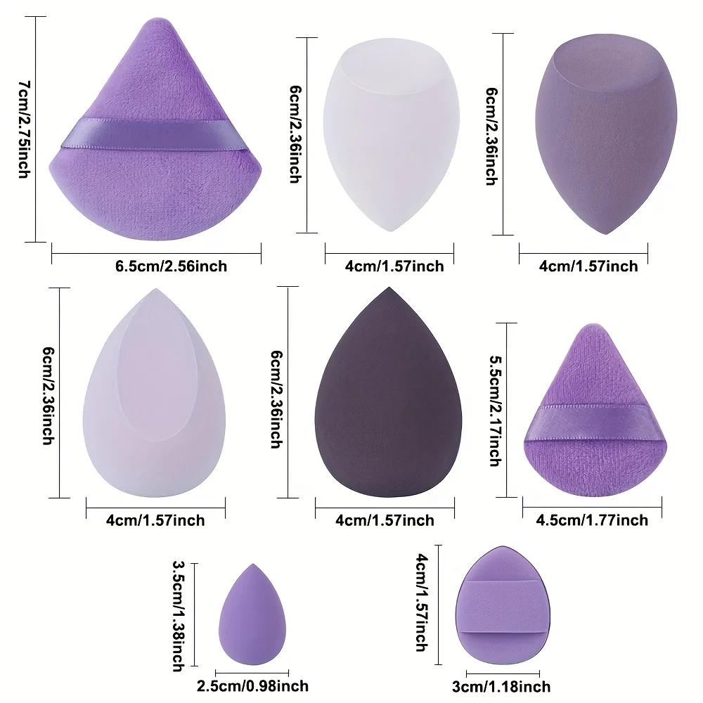 14Pcs Makeup Sponge Velvet Cosmetic Blenders Makeup Sponge Finger Puff Foundation Puffs Make Up Accessories Makeup Tools