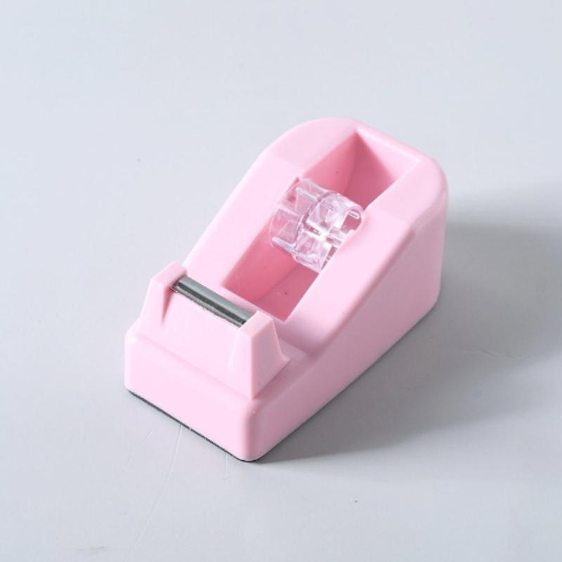 Macaron-colored Mini Tape Dispenser Creative Colorful Desktop Office Tape Machine Packaging Cutting Tool