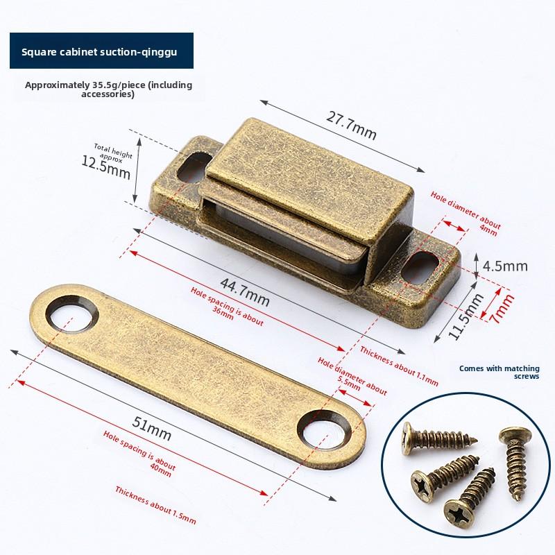 Magnetická dvířka skříňky Zachycují ultratenkou zarážku do zavření skříně Domácí nábytek Hardware Příslušenství