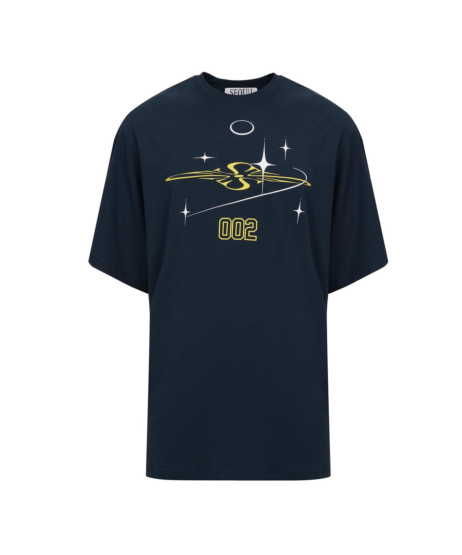 Seoyu [Capsule Collection] Oversized T-Shirt (Dark Navy) Dark Navy