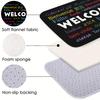 Global Greetings Welcome Doormat Black Multi Language Entrance Rug World Hello Theme Non-Slip Welcome Floor Mat for Home Decor