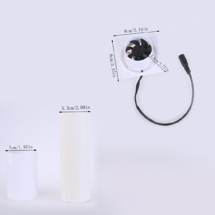 Duct Fan Air Ventilator Pipe Ventilation Exhaust Fan Adjustment Extractors
