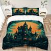 3pcs Bedding Set Castle Moonlight Includes 1 Comforter + 2 Pillowcases, Without Pillow Inserts, Soft Comfortable, Lightweight Breathable101