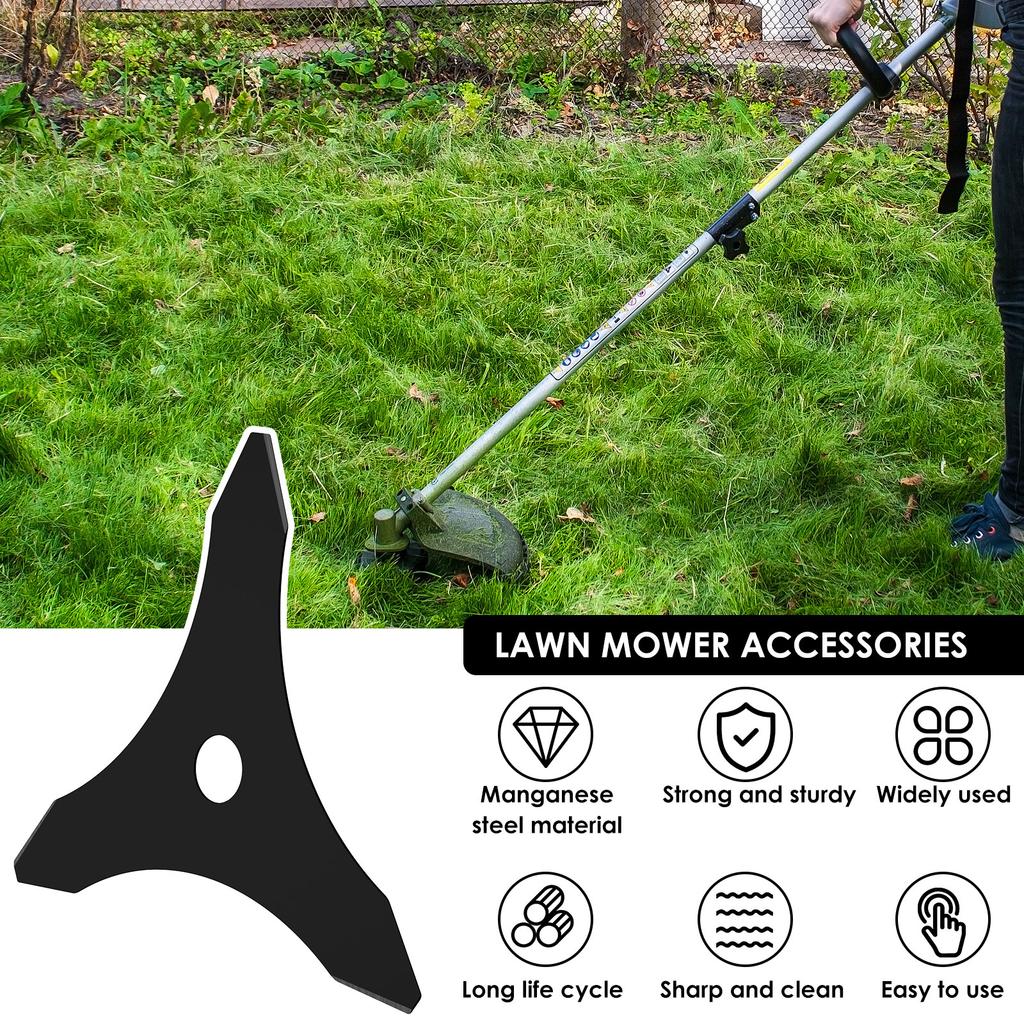 Brush Cutter Trimmer Blade Kit 2 Tooth Replacement for most straight axis trimming machines with 1 inch or 20 mm spindles