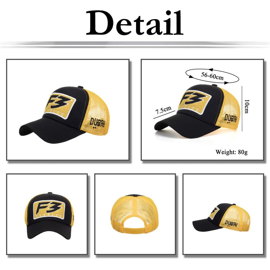 Mesh Cap with English CA681 [White Fang] Letters, Hat, Sports, Running, Outdoor, Women, Men, (Gray White)