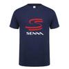 Moda Sport Lato Outdoor Nowy Bohater Ayrton Senna T-shirt Męski Krótki Rękaw Bawełniane T-shirty Zabawny Fajny Męski T-shirt Ubrania Top