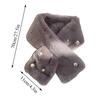 Thickened Plush Neckerchief Warm Cross Neck Scarf Fashion Faux Rabbit Fur Scarf  Women