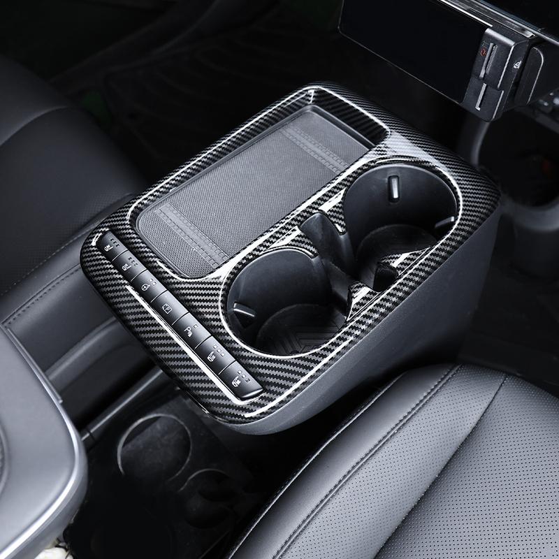 For Hyundai Ioniq 5 2025 2026 Car Tuning Carbon Fiber Center Console Gear Shift Panel Cover Trim Interior Accessories LHD