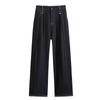 MODIQUE Women's Winter Large Size Knitted Jeans New Loose Classic Casual High Waist Cotton Trousers Basic All-match Straight Jeans