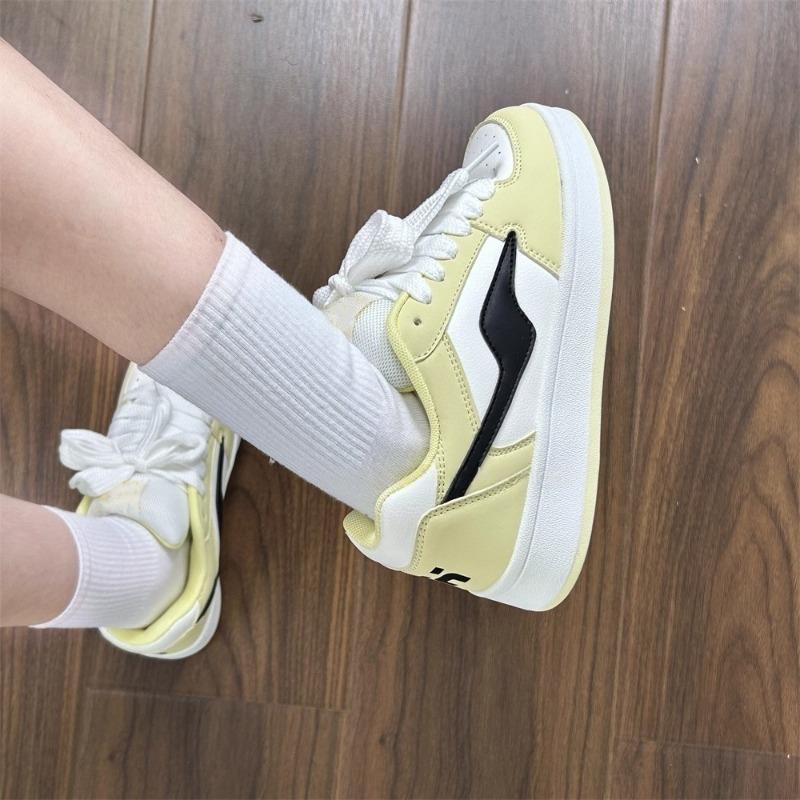 College Style Niche Bread Shoes Women's Tide Summer New Versatile Thick-soled Round Head Lace-up Board Shoes