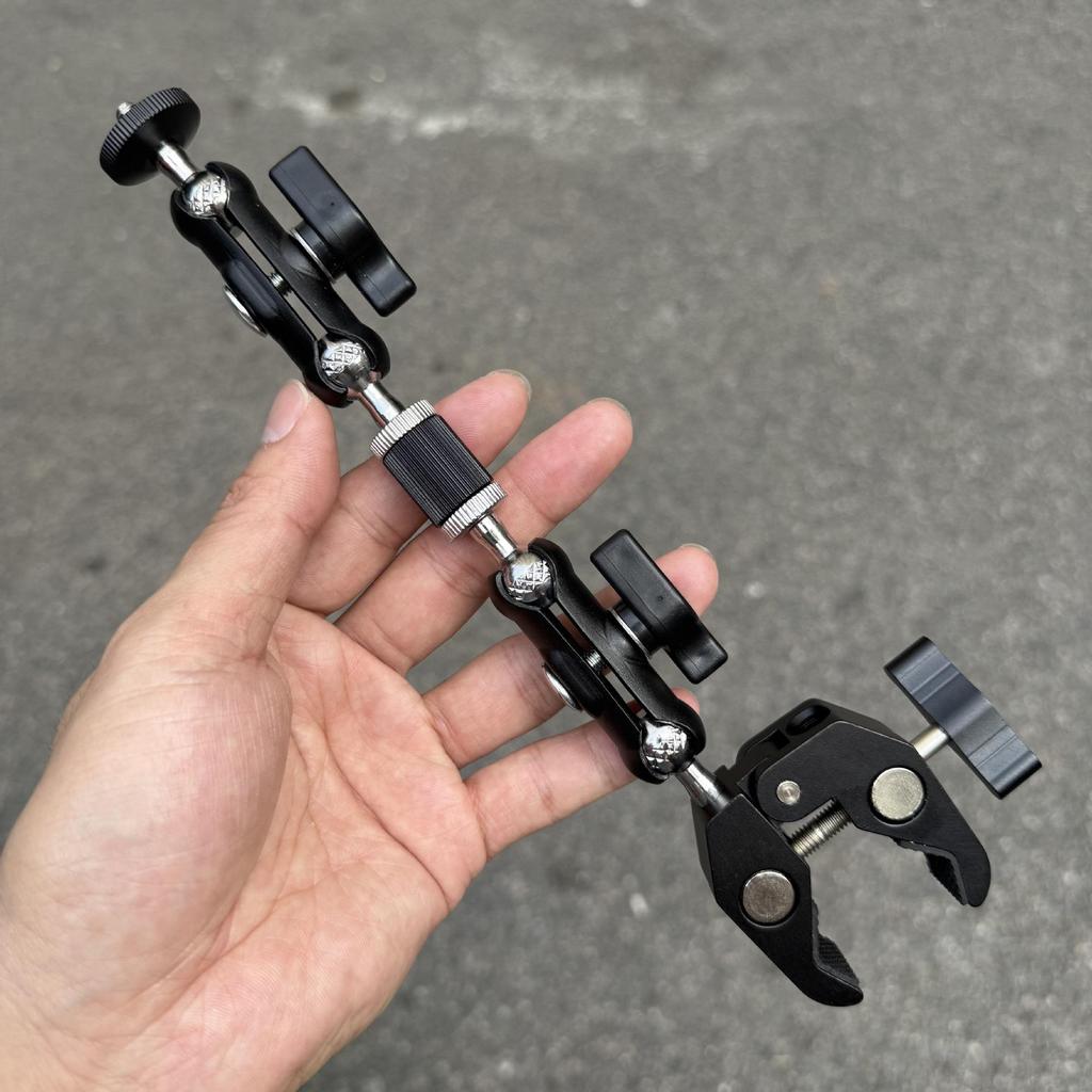 Universal Metal Crab Claw Clip: 360° Mobile & Camera Mount
