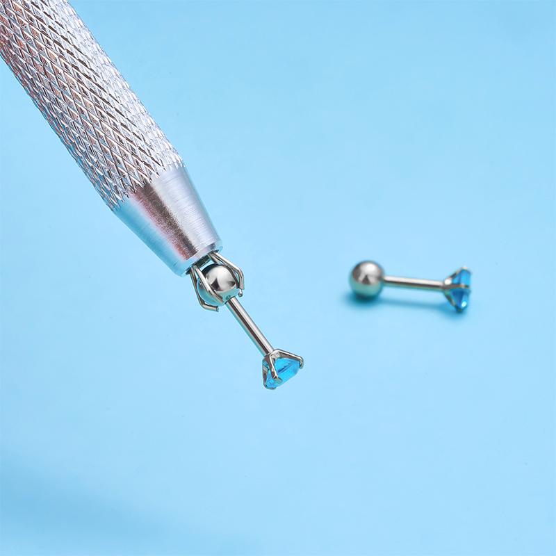 Four Claws Beads Holder Pick-up Tool Diamond Gems Prong Holder Tweezer Catcher Grabber Body Piercing Sprinkle Pen Tool