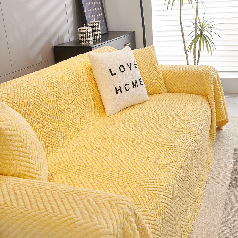 1pc Solid Color Sofa Cover Towel, Sofa Throw Cover, Four Seasons Universal Sofa Protective Cover, Suitable for Bedroom and Living Room, Home Decor
