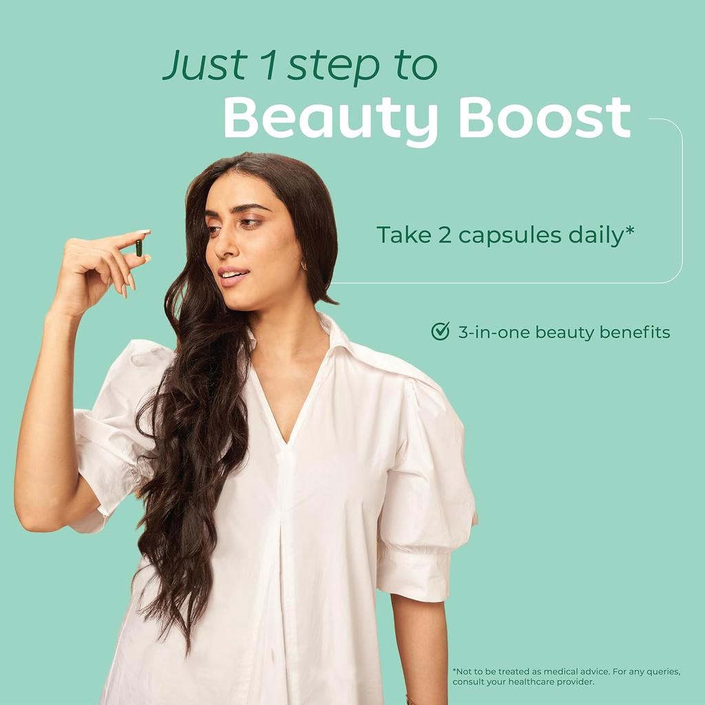 Arth Biotin Capsules for Hair Growth with Keratin & Hyaluronic Acid | Strengthens Hair Skin Nails | 60 Veg Capsules Daily Care