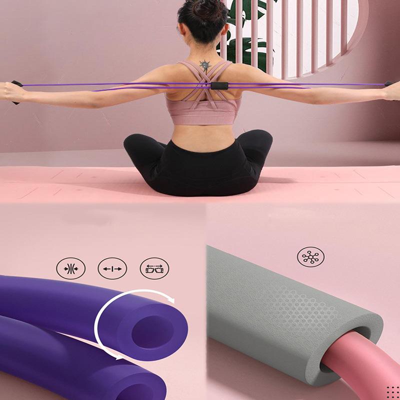 8-Shaped Tensile Strength Machine, Back Trainer, Chest Expander, Open Shoulder Beauty, Back And Shoulder Tension Rope