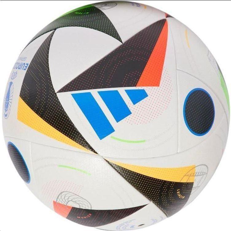 Pallone da calcio Adidas da uomo Taglia 5 Termosaldato Senza cuciture Bianco/Nero/Blu Onore Unisex