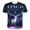 Popolare T-shirt Sinfonica Metal EPICA Stampata 3D per Uomo/Donna Estiva Hip Hop Tendenza Manica Corta Maglietta Oversize Girocollo Y2k Top