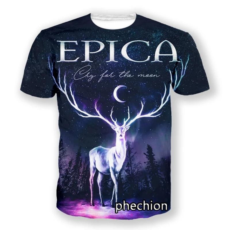 Popolare T-shirt Sinfonica Metal EPICA Stampata 3D per Uomo/Donna Estiva Hip Hop Tendenza Manica Corta Maglietta Oversize Girocollo Y2k Top