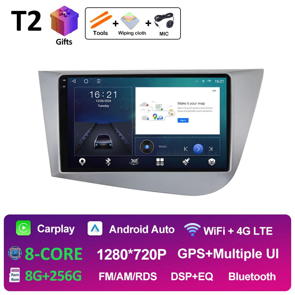 For Seat Leon 2 MK2 Left Hand Drive 2005 2006 2007 2008 - 2012 DSP Stereo GPS Navigation Car Multimedia Video Player Autoradio